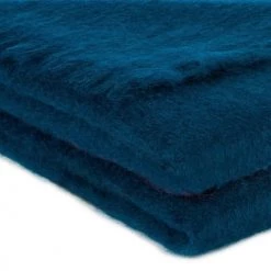 Brun De Vian-Tiran Plaids Plaid Doux Vaporeux En Laine Bleu Nuit -Plaids Soldes plaid doux vaporeux en laine bleu nuit 2