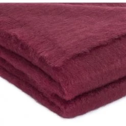 Brun De Vian-Tiran Plaids Plaid Doux Vaporeux En Laine Bordeaux -Plaids Soldes plaid doux vaporeux en laine bordeaux 5