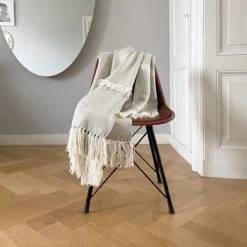 Malagoon Plaids Plaid Vert Paon 125x150 -Plaids Soldes plaid ecru 125x150 1