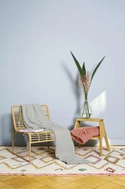 Magma Plaids Plaid En 100% Coton Lavé à Franges Nouées Ivoire 170 X 130 -Plaids Soldes plaid en 100 coton lave a franges nouees taupe 170 x 130