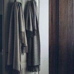 Alexandre Turpault Plaids Plaid En Baby Alpaga Gris 130x200