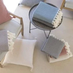 Febronie Plaids Plaid En Coton 130x170 Bleu Pétrole -Plaids Soldes plaid en coton 130x170 bleu petrole 11