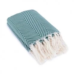 Febronie Plaids Plaid En Coton 130x170 Cm Kaki -Plaids Soldes plaid en coton 130x170 cm kaki 1