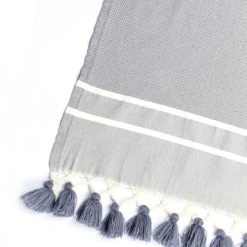 Febronie Plaids Plaid En Coton 130x170 Gris Moyen 10 Febronie Plaids Plaid En Coton 130x170 Gris Moyen -Plaids Soldes plaid en coton 130x170 gris moyen 14