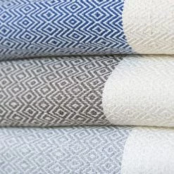 Febronie Plaids Plaid En Coton 130x170 Gris Perle Et écru -Plaids Soldes plaid en coton 130x170 gris perle et ecru 5