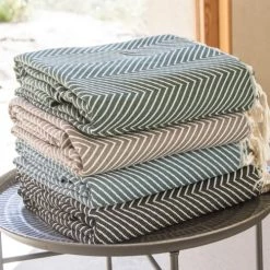 Febronie Plaids Plaid En Coton 130x170 Noir -Plaids Soldes plaid en coton 130x170 noir 5