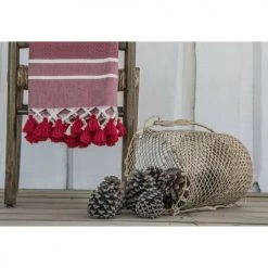 Febronie Plaids Plaid En Coton 130x170 Rouge -Plaids Soldes plaid en coton 130x170 rouge 11
