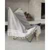 Febronie Plaids Plaid En Coton 130x170 Taupe -Plaids Soldes plaid en coton 130x170 taupe 6