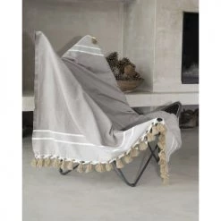 Febronie Plaids Plaid En Coton 130x170 Taupe