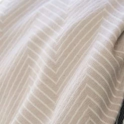 Febronie Plaids Plaid En Coton 130x170 Taupe Clair -Plaids Soldes plaid en coton 130x170 taupe clair 11