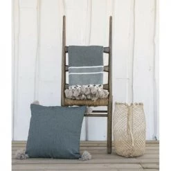 Febronie Plaids Plaid En Coton 130x170 Vert Kaki -Plaids Soldes plaid en coton 130x170 vert kaki 4