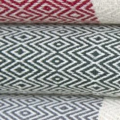 Febronie Plaids Plaid En Coton 130x170 Vert Kaki Et écru -Plaids Soldes plaid en coton 130x170 vert kaki et ecru 5