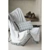 Febronie Plaids Plaid En Coton 160x250 Gris Perle