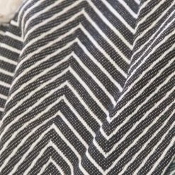 Febronie Plaids Plaid En Coton 160x250 Noir -Plaids Soldes plaid en coton 160x250 noir 10