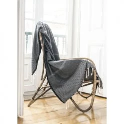 Febronie Plaids Plaid En Coton 160x250 Noir 12 Febronie Plaids Plaid En Coton 160x250 Noir -Plaids Soldes plaid en coton 160x250 noir 16