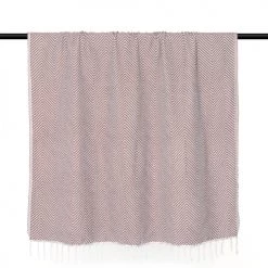 Febronie Plaids Plaid En Coton 160x250 Taupe -Plaids Soldes plaid en coton 160x250 taupe 3