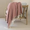 Febronie Plaids Plaid En Coton 160x250 Terracotta -Plaids Soldes plaid en coton 160x250 terracotta