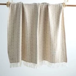 Guy Laroche Plaids Plaid En Coton Perle 130x170 -Plaids Soldes plaid en coton beige 130x170 21