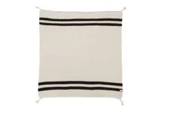 Lorena Canals Plaids Plaid En Coton Beige Et Noir 125x150 -Plaids Soldes plaid en coton beige et noir 125x150 7