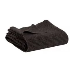 Vivaraise Plaids Plaid Stonewashed En Coton Pétrole 140 X 200 -Plaids Soldes plaid en coton carbone 140 x 200 3