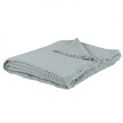 Maisons Du Monde Plaids Plaid En Coton Nid D'abeille Gris Anthracite 160x210 -Plaids Soldes plaid en coton nid d abeille gris anthracite 160x210 1000 12 27 224871 2