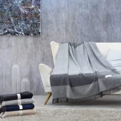 Guy Laroche Plaids Plaid En Coton Perle 130x170