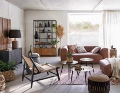 Maisons Du Monde Plaids Plaid En Coton Tissé écru Et Beige Avec Pompons 220x240 -Plaids Soldes plaid en coton tisse ecru et beige avec pompons 220x240 1000 6 15 222604 4