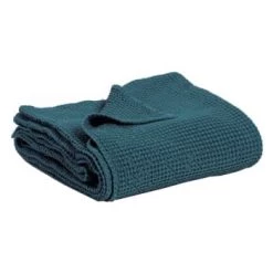 Vivaraise Plaids MAIA - Dessus De Lit En Tissu Beige 140x200 -Plaids Soldes plaid en coton topaze 140 x 200 5