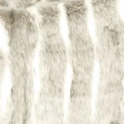 MX HOME Plaids Plaid En Fausse Fourrure Beige Et Blanche -Plaids Soldes plaid en fausse fourrure beige et blanche 4