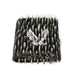 MX HOME Plaids Plaid En Fausse Fourrure Brodé Noire Et Blanche -Plaids Soldes plaid en fausse fourrure brode noire et blanche 4