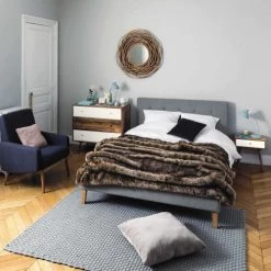 Maisons Du Monde Plaids Plaid En Fausse Fourrure Marron 150 X 180 Cm -Plaids Soldes plaid en fausse fourrure marron 150 x 180 cm 1000 7 27 147873 4