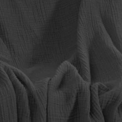 Sensei Maison Plaids Plaid En Gaze De Coton Carbone 130x170 Cm -Plaids Soldes plaid en gaze de coton carbone 130x170 cm 1