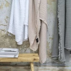 Maison D'été Plaids Plaid En Gaze De Coton Nude 130X180 CM