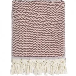 Febronie Plaids Plaid En Laine 130x170 Brique -Plaids Soldes plaid en laine 130x170 brique 1