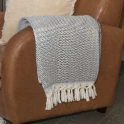 Febronie Plaids Plaid En Laine 160x250 Gris Anthracite -Plaids Soldes plaid en laine 160x250 gris anthracite 5