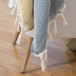 Febronie Plaids Plaid En Laine 160x250 Jaune Moutarde -Plaids Soldes plaid en laine 160x250 jaune moutarde 4