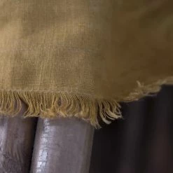 Febronie Plaids Plaid En Lin Lavé 180x260 Caramel -Plaids Soldes plaid en lin lave 180x260 caramel 2