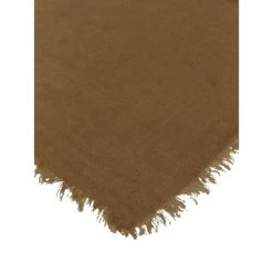 Febronie Plaids Plaid En Lin Lavé 180x260 Caramel -Plaids Soldes plaid en lin lave 180x260 caramel 3