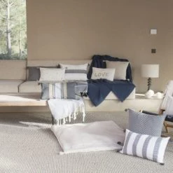 Febronie Plaids Plaid En Lin Lavé 180x260 Indigo -Plaids Soldes plaid en lin lave 180x260 indigo 5