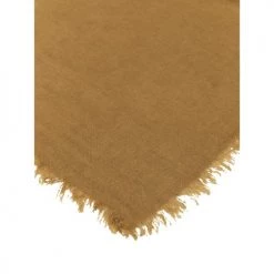 Febronie Plaids Plaid En Lin Lavé 180x260 Moutarde -Plaids Soldes plaid en lin lave 180x260 moutarde 2