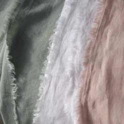 Febronie Plaids Plaid En Lin Lavé 180x260 Rose -Plaids Soldes plaid en lin lave 180x260 rose 5