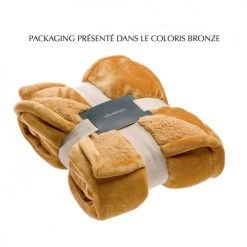 Vivaraise Plaids Plaid En Polyester Neige 130 X 160 -Plaids Soldes plaid en polyester neige 130 x 160 2