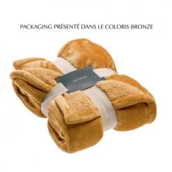 Vivaraise Plaids Plaid En Polyester Neige 130 X 160 -Plaids Soldes plaid en polyester neige 130 x 160 3