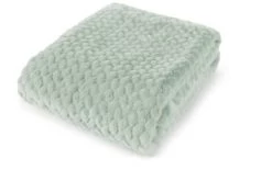 Magma Plaids Plaid Fausse Fourrure à Relief Vert Sauge, 150x 200 Cm -Plaids Soldes plaid fausse fourrure a relief vert sauge 150x 200 cm 1