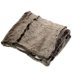 Sensei Maison Plaids Plaid Fausse Fourrure Ecru 130x170 Cm -Plaids Soldes plaid fausse fourrure ecru 130x170 cm 1