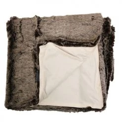 Sensei Maison Plaids Plaid Fausse Fourrure Ecru 130x170 Cm -Plaids Soldes plaid fausse fourrure ecru 130x170 cm 2