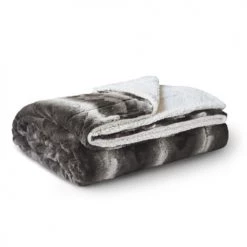 Mello Plaids Plaid Fausse Fourrure Marron 220x240cm -Plaids Soldes plaid fausse fourrure marron 220x240cm 3