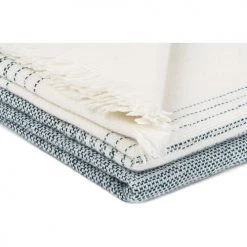 Brun De Vian-Tiran Plaids Plaid Fin Doux En Laine Bleu Lagon 150x200 Cm -Plaids Soldes plaid fin doux en laine bleu lagon 150x200 cm 2