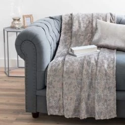 Maisons Du Monde Plaids Plaid Gris 150x230 -Plaids Soldes plaid gris 150x230 1000 5 35 161862 4