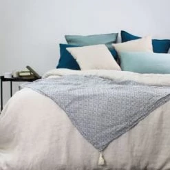 Garnier Thiebaut Plaids Plaid Gris 155X130 -Plaids Soldes plaid gris 155x130 8